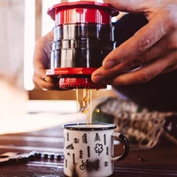 Cafflano Kompact kávékészítő, piros