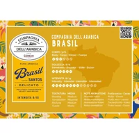 Compagnia Dell’Arabica Caffé Brasil Santos őrölt kávé, 250g