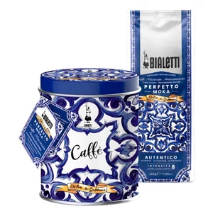 Bialetti Perfetto Moka Dolce&amp;Gabbana Autentico 200g őrölt kávé + fémdoboz