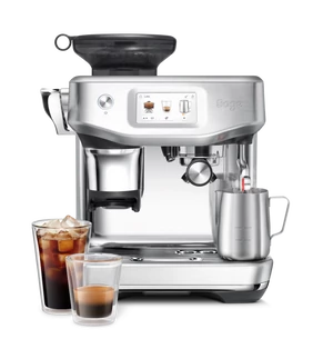 Sage The Barista Touch™ Impress  SES882BSS Eszpresszógép érintőképernyővel és kávédarálóval