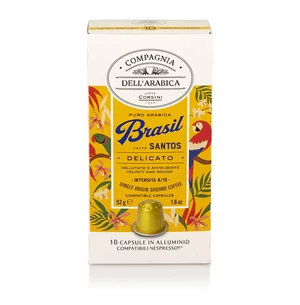 Compagnia Dell&#039;Arabica Caffé Brasil Santos Nespresso kompatibilis kávékapszula, 10db