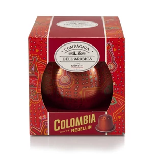 Compagnia Dell&#039;Arabica Caffé Colombia Karácsonyi gömb, Nespresso kompatibilis kapszulával 4x5, 2g