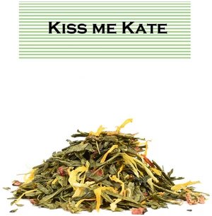 Johan &amp; Nyström Kiss Me Kate ízesített zöld tea, 100g