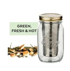 Brew Jar Cold Brew készítő eszköz + Green Fesh &amp; Hot 100g zöld tea 