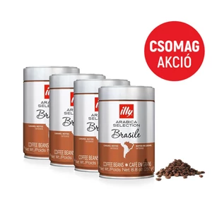 Illy Espresso Brasile szemes kávé csomag, 4x250g