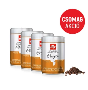 Illy Espresso Ethiopia szemes kávé csomag, 4x250g