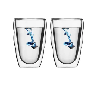Bodum PILATUS Dupla falú üveg pohár szett (2 db), 0.35 l