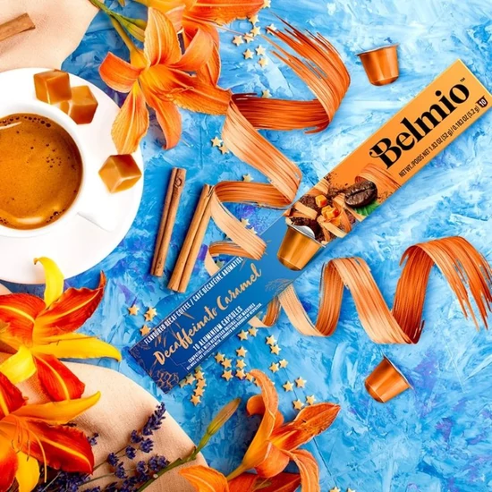 Belmio Decaffeinato Caramel Nespresso kompatibilis kávékapszula, 10db