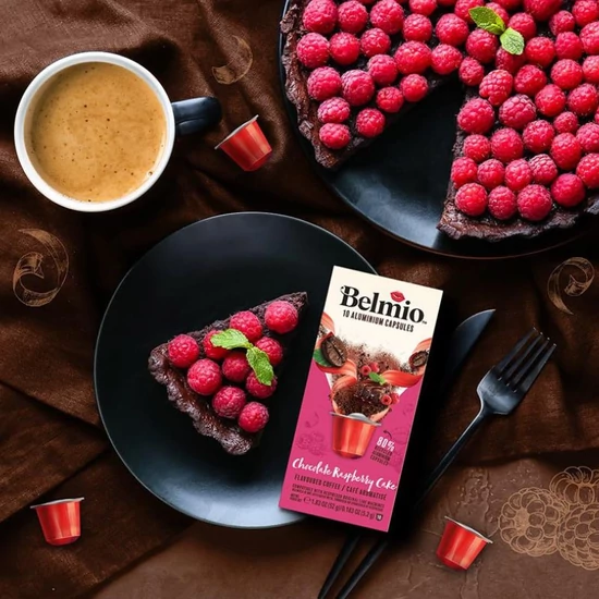 Belmio Chocolate Raspberry Cake Nespresso kompatibilis kávékapszula, 10db 