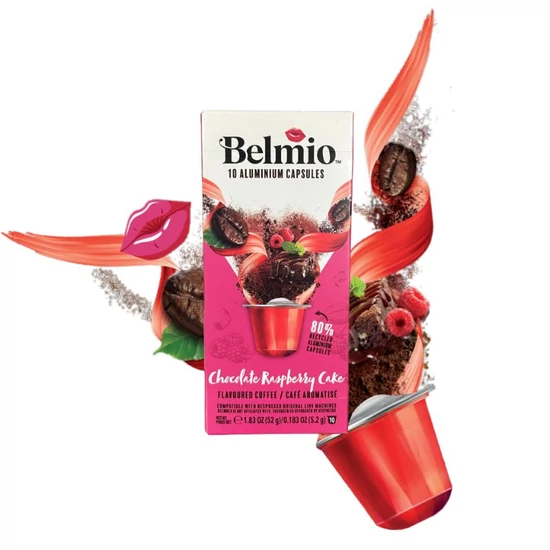 Belmio Chocolate Raspberry Cake Nespresso kompatibilis kávékapszula, 10db 