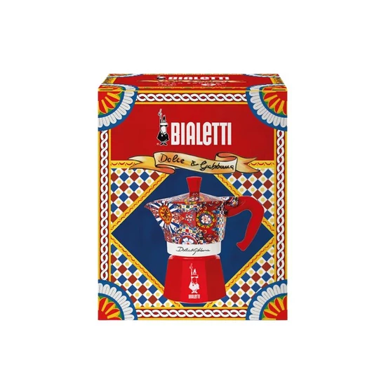 Bialetti Dolce&Gabbana Moka Express Carretto Siciliano kotyogós kávéfőző - 3 adagos