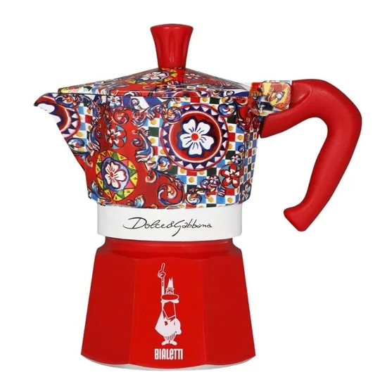 Bialetti Dolce&Gabbana Moka Express Carretto Siciliano kotyogós kávéfőző - 3 adagos