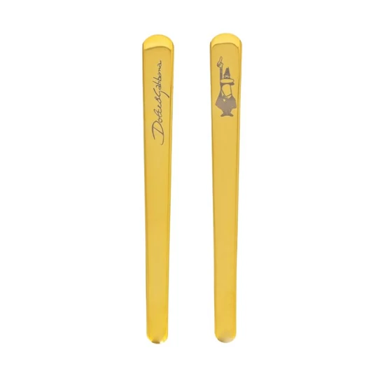 Bialetti Dolce&Gabbana Moka Express 2 adagos kávéfőző + 2db Dolce&Gabbana csésze,  aranyozott keverő szett díszdobozban