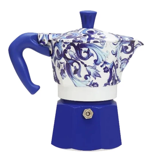 Bialetti Dolce&Gabbana Moka Express Blue Mediterraneo - 3 adagos