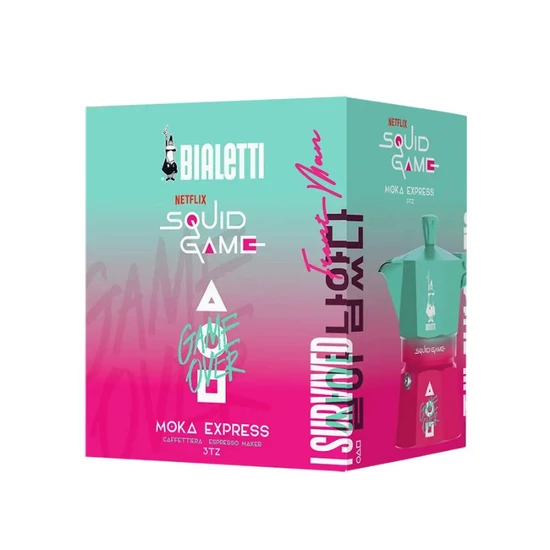 Bialetti Moka Express Squid Game - 3 adagos