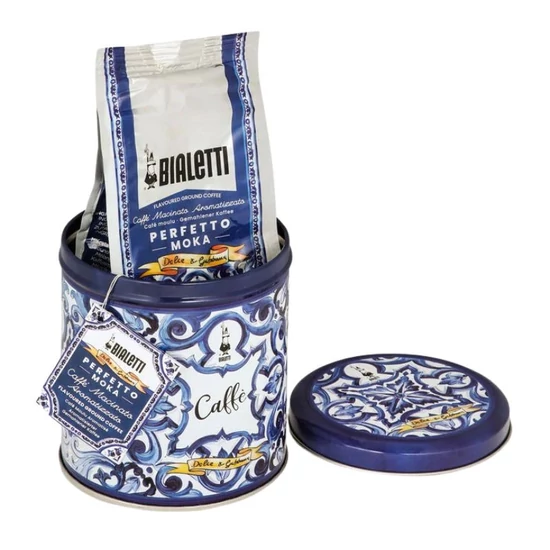 Bialetti Perfetto Moka Dolce&Gabbana Autentico 200g őrölt kávé + fémdoboz