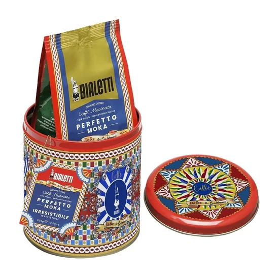 Bialetti Moka Perfetto Dolce&Gabbana 200g őrölt kávé + fémdoboz