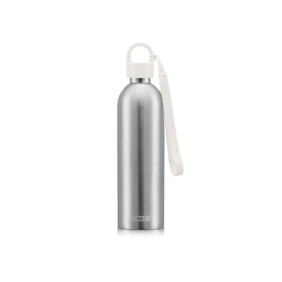 Bodum Melior Stainless Steel Water Bottle light grey 0,5l