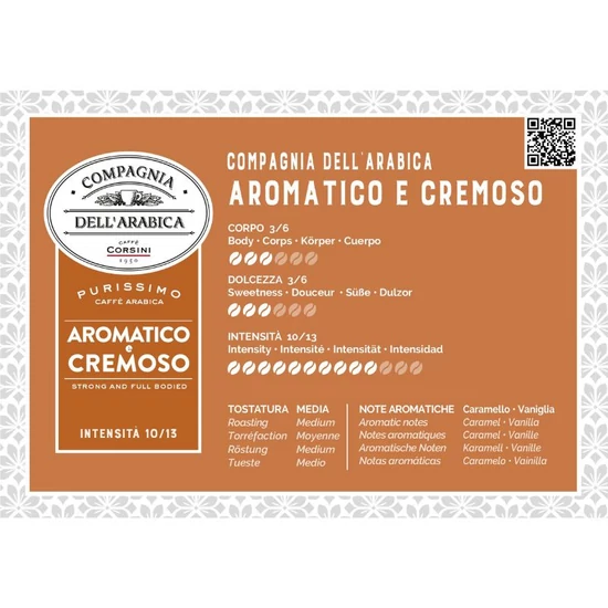 Compagnia Dell'Arabica Purissimo Caffé Arabica őrölt kávé, 250g
