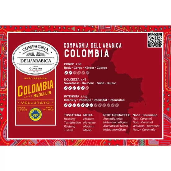Compagnia Dell'Arabica Caffé Colombia Medellin Supremo Nespresso kompatibilis kávékapszula, 10db