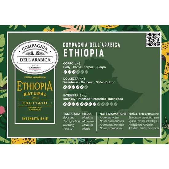 Compagnia Dell'Arabica Caffé Ethiopia  Nespresso kompatibilis kávékapszula, 10db