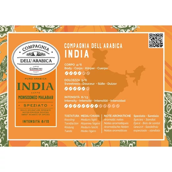 Compagnia Dell'Arabica Caffé India Monsooned Malabar Nespresso kompatibilis kávékapszula, 10db