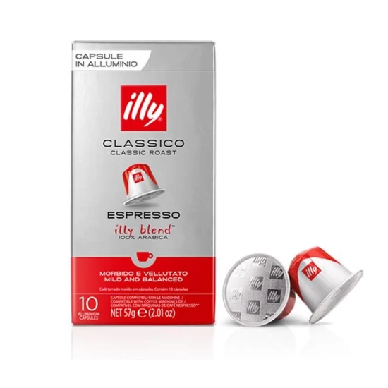 Illy Espresso Classico Nespresso kompatibilis kávékapszula, 10db