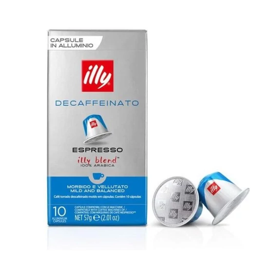 Illy Espresso Decaffeinato Nespresso kompatibilis kávékapszula, 10db
