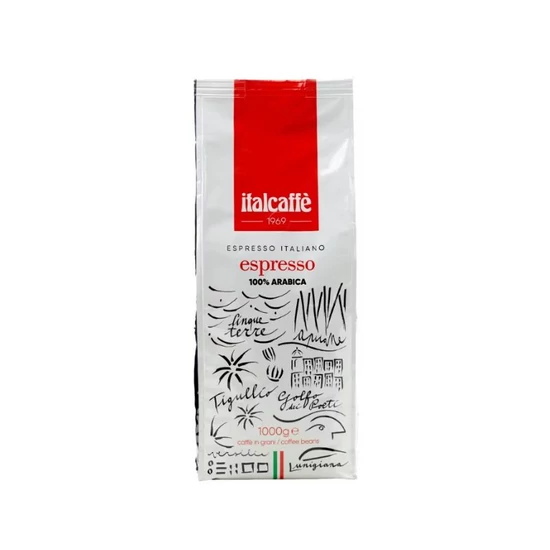 Italcaffe ESPRESSO 100% Arabica szemes kávé, 1000g