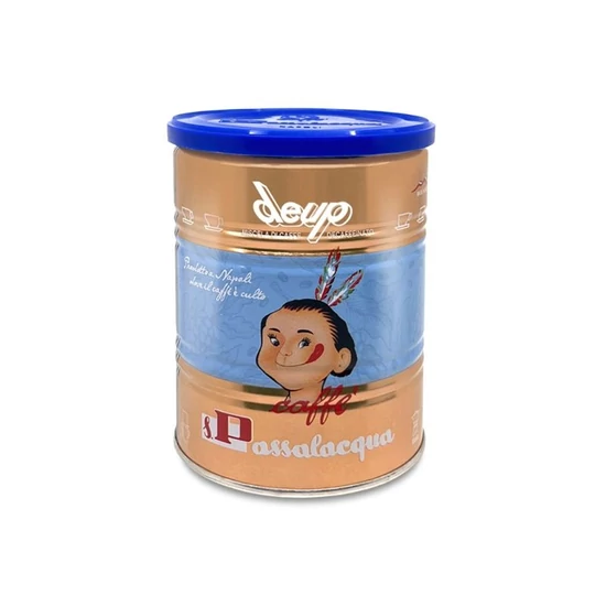 Passalacqua Caffé DEUP TIN koffeinmentes őrölt kávé, 250g