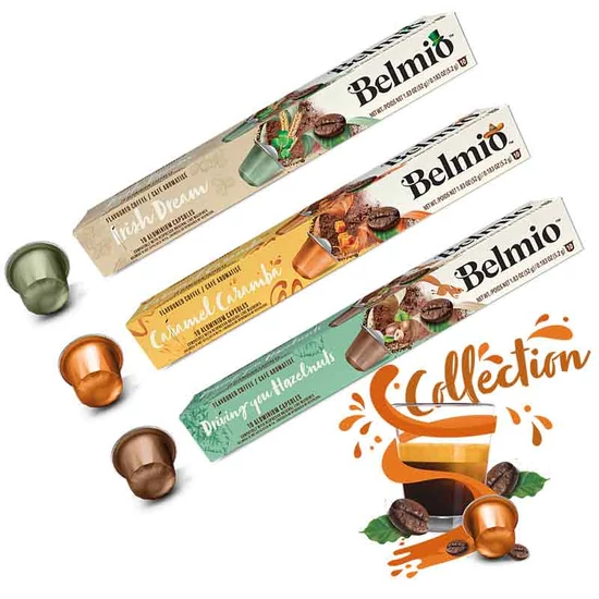 Belmio Irish Dream/Caramel/Hazelnutz 'C' csomag Nespresso kompatibilis kávékapszula, 3x10db