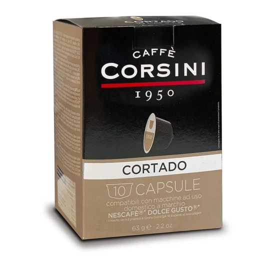 Caffé Corsini Gran Cortado Dolce Gusto Kompatibilis kávékapszula 10x7g