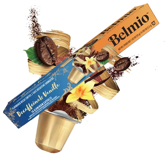 Belmio Decaffeinato Vanilla Nespresso kompatibilis kávékapszula, 10db