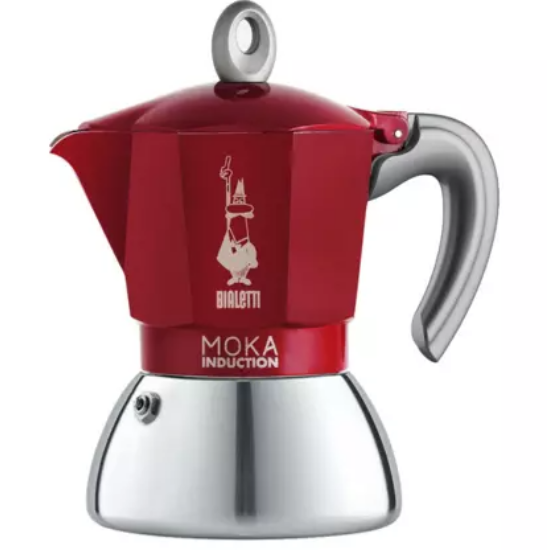 Bialetti Moka indukciós kotyogós kávéfőző piros - 4 adagos