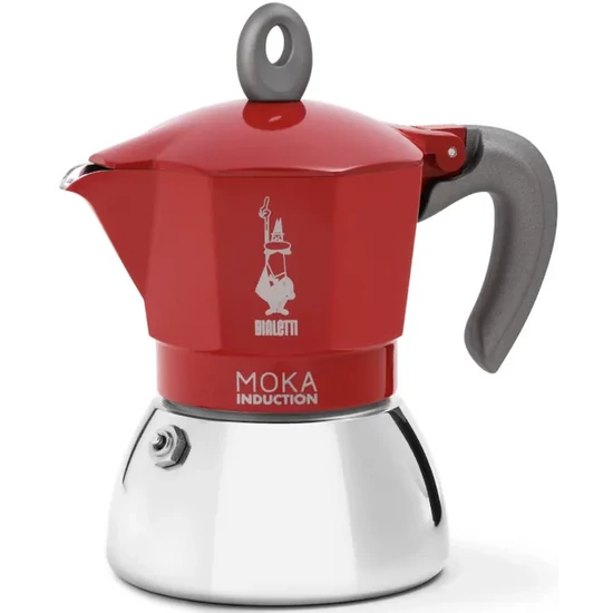 Bialetti Moka indukciós kotyogós kávéfőző - 4 adagos (piros)