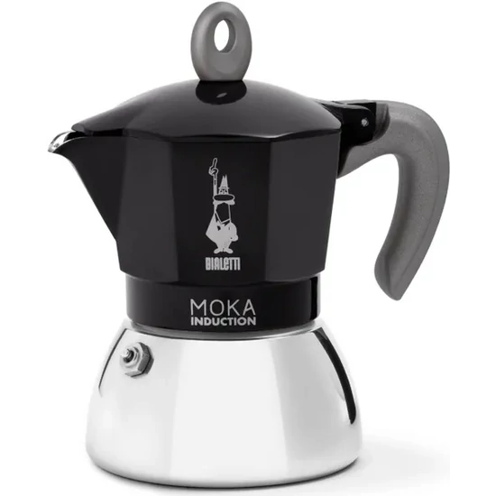 Bialetti Moka indukciós kotyogós kávéfőző - 4 adagos (fekete)