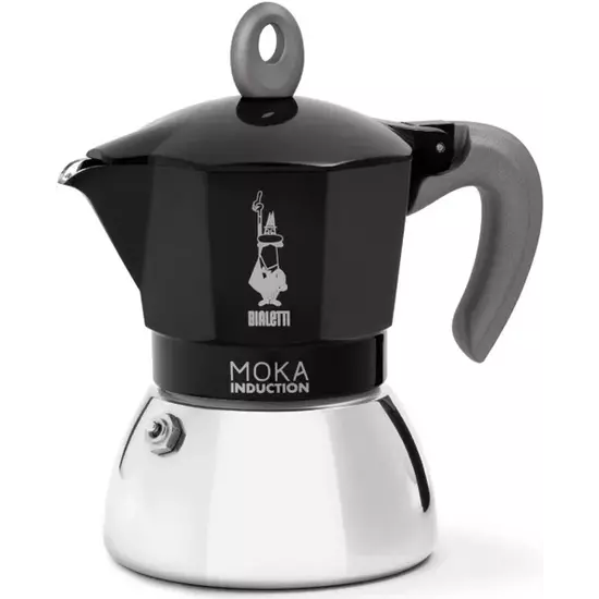 Bialetti Moka indukciós kotyogós kávéfőző fekete - 4 adagos