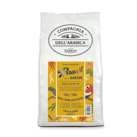 Compagnia Dell’Arabica Caffé Brasil Santos szemes kávé, 250g