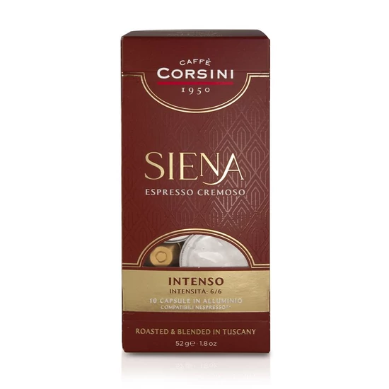 Caffé Corsini SIENA Espresso Cremoso Nespresso kompatibilis kapszula 10db Lejárat:2023.09.08.