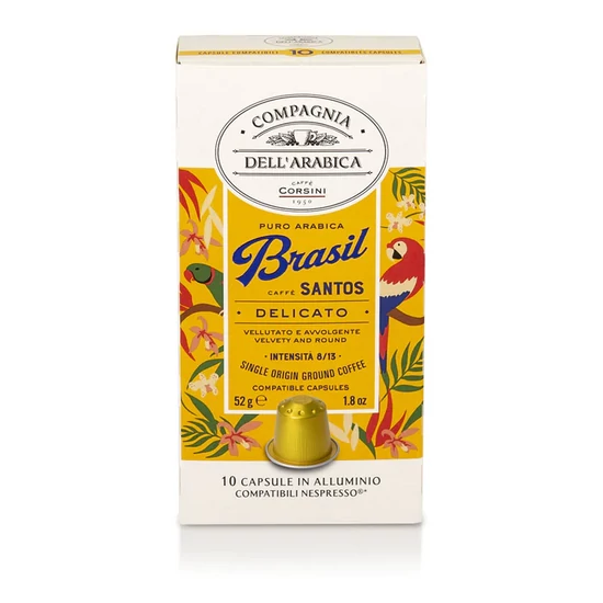 Compagnia Dell'Arabica Caffé Brasil Santos Nespresso kompatibilis kávékapszula, 10db