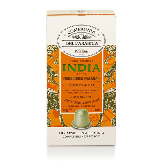 Compagnia Dell'Arabica Caffé India Monsooned Malabar Nespresso kompatibilis kávékapszula, 10db