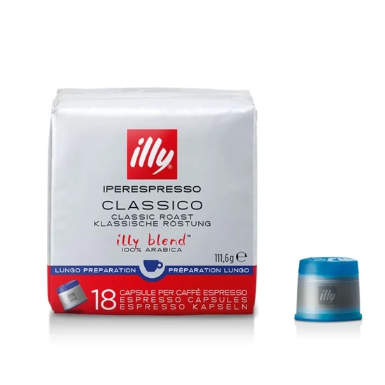 Illy iperEspresso Classico Lungo kávékapszula, 18db