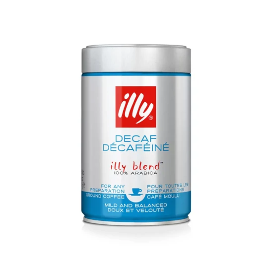 Illy Espresso Decaffeinato koffeinmentes őrölt kávé, 250g