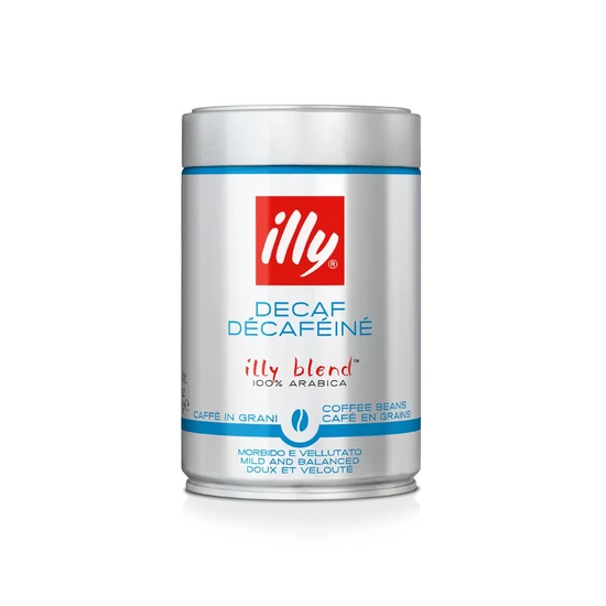 Illy Espresso Decaffeinato koffeinmentes szemes kávé, 250g