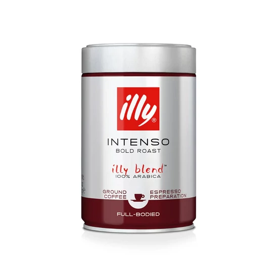 Illy Espresso Intenso sötét pörkölésű őrölt kávé 250g