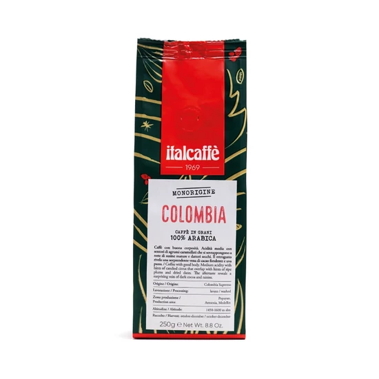 Italcaffe COLOMBIA 100% Arabica szemes kávé 250g