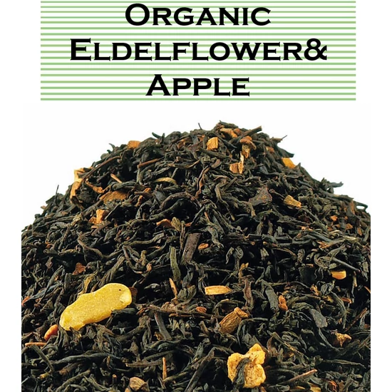 Johan & Nyström Organic Eldelflower& Apple, ízesített zöldtea 50g