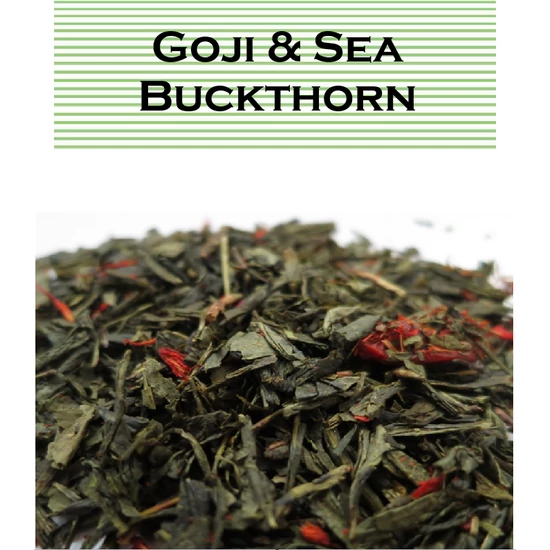 Johan & Nyström Goji & Sea Buckthorn ízesített zöldtea, 100g