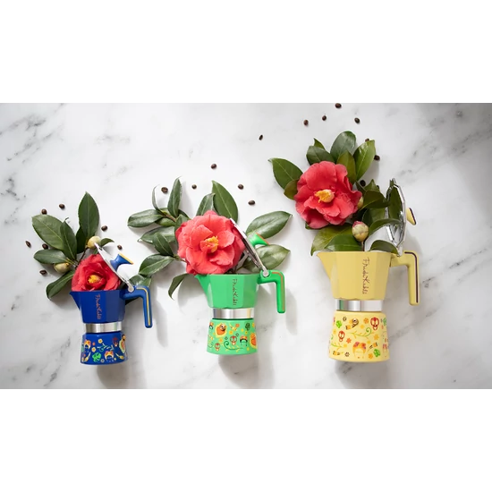 FRIDA KAHLO Kávéfőző 3 személyes kék