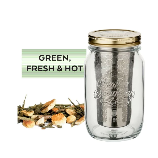 Brew Jar Cold Brew készítő eszköz + Green Fesh & Hot 100g zöld tea 